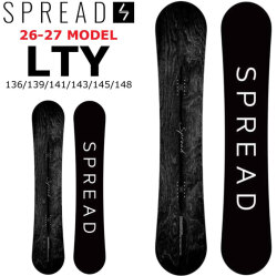 [予約商品] 26-27 スプレッド スノーボード SPREAD LTY エルティーワイ SNOWBOARD スプレッド 136cm 139cm 141cm 143cm 145cm 148cm  尾川慎二 プロデュース レディースモデル グラトリ 2026 2027 