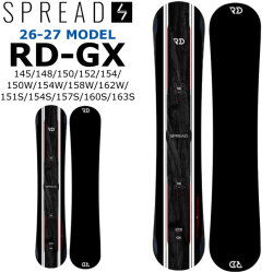 [予約商品] 26-27 スプレッド スノーボード SPREAD RD-GX SNOWBOARD アールディージーエックス ワイド スーパーワイド 菅谷 佑之介 尾川慎二 プロデュース グラトリ キャンバー 2026 2027