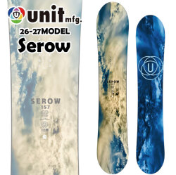 [予約商品] 26-27 ユニット スノーボード Unit Serow セロー 148cm 152cm 157cm 161cm パウダーボード スノボ 板 2026 2027 日本正規品