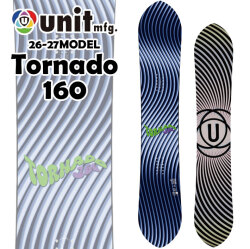 [予約商品] 26-27 ユニット スノーボード Unit TORNADO 160トルネード 160cm パウダーボード スノボ 板 2026 2027 日本正規品