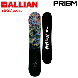 [予約商品] 26-27 ALLIAN スノーボード アライアン PRISM プリズム 151cm 155cm 157cm メンズ フリースタイル グラトリ オールラウンド スノボ 板 2026 2027 日本正規品