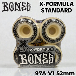 スケートボード ウィール BONES WHEEL X-FORMULA STANDARD ボーンズ ウィール 52mm 97A [5] V1 スケボー 4個セット エックスフォーミュラー 