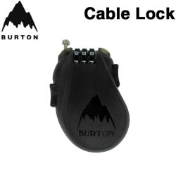 26-27 BURTON バートン Cable Lock スノーボード 盗難防止 3桁 ダイヤル式 ケーブルロック スノーボード