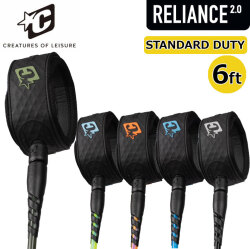 2026 リーシュコード クリエイチャー CREATURES 6ft 6フィート RELIANCE 2.0 STANDARD DUTY 6 スタンダード デューティー 7mm サーフィン パワーコード ショートボード 日本正規品