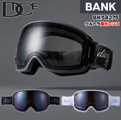 [予約商品] 26-27 DICE GOGGLES ゴーグル ダイス BANK バンク BK54275 調光レンズ ジャパンフィット PHOTOCHROMIC 2026 2027 日本正規品