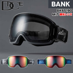 [予約商品] 26-27 DICE GOGGLES ゴーグル ダイス BANK バンク BK65190 調光レンズ ミラーレンズ ジャパンフィット GOGGLES PHOTOCHROMIC 2026 2027 日本正規品