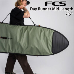 26 FCS サーフボードケース DAY RUNNER デイランナー Mid-Length 7’6” ミッドレングス用 ハードケース サーフトリップ サーフィン ケース