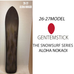 [予約商品] 26-27 GENTEMSTICK ゲンテンスティック ALOHA NOKAOI 157cm アロハ ノカオイ ジェリー・ロペス ショートキャンバー スノーボード パウダーボード 板 2026 2027