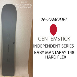 [予約商品] 26-27 GENTEMSTICK ゲンテンスティック BABY MANTARAY HARD FLEX 148cm ベビーマンタレイ ハードフレックス スノーボード パウダーボード 板 2026-2027