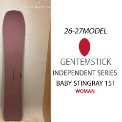 [予約商品] 26-27 GENTEMSTICK ゲンテンスティック BABY STINGRAY 151cm ベビースティングレイ レディース スノーボード パウダーボード ショートキャンバー 板 2026 2027