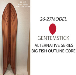 [予約商品] 26-27 GENTEMSTICK ゲンテンスティック BIG FISH OUTLINE CORE 163cm ビッグフィッシュ アウトラインコア スノーボード パウダーボード アクセルキャンバー 板 2026 2027