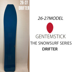 [予約商品] 26-27 GENTEMSTICK ゲンテンスティック DRIFTER ドリフター 155cm スノーボード パウダーボード フラットキャンバー 板 2026 2027