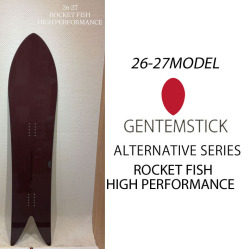 [予約商品] 26-27 GENTEMSTICK ゲンテンスティック ROCKET FISH HIGH PERFORMANCE 144.7cm ロケットフィッシュ ハイパフォーマンス スノーボード パウダーボード アクセルキャンバー 板 2026 2027