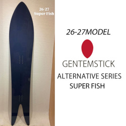 [予約商品] 26-27 GENTEMSTICK ゲンテンスティック SUPER FISH 176cm スーパーフィッシュ スノーボード パウダーボード アクセルキャンバー 板 2026 2027