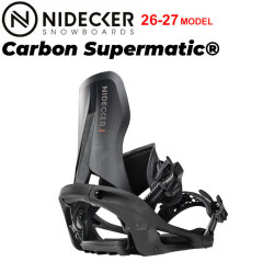 [予約商品] 26-27 NIDECKER ナイデッカー ビンディング Carbon Supermatic カーボン スーパーマチック BINDING ステップイン スノーボード バインディング 2026 2027 日本正規品