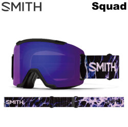 [予約商品] 26-27 SMITH ゴーグル スミス Squad スカッド Black Flex Plasma アジアンフィット スノーボード 2026 2027 日本正規品 [010276595]