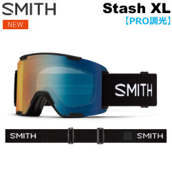 [予約商品] NEW 26-27 SMITH ゴーグル スミス Stash XL スタッシュ エックスエル Black [Blue] 調光レンズ Pro調光 アジアンフィット スノーボード 2026 2027 日本正規品 [010276570]