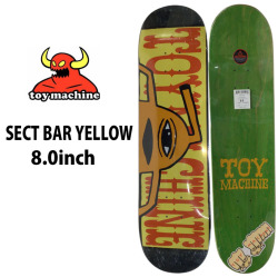 トイマシーン デッキ スケートボード SECT BAR YELLOW [TM13] 8.0inch D1289