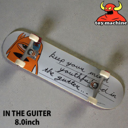 トイマシーン スケートボード コンプリート TOY MACHINE IN THE GUTTER 8.0inch [TM204] スケボー 完成品 組み立て済み