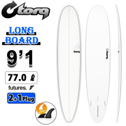 2026 torq surfboard トルク サーフボード PINLINE DESIGN LONGBOARD NR  9'1 [White Pinline] ロングボード エポキシボード 初級者 初心者 ビギナー [営業所止め送料無料]