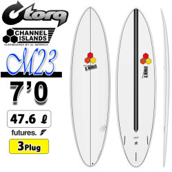 2026 torq surfboard トルク サーフボード X-LITE M23 7'0 [White Pinline] エム23 ファンボード AL MERRICK アルメリック CHANNEL ISLANDS チャンネルアイランド エポキシボード ミッドレングス EPSボード サーフィン