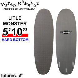 2026 WATER RAMPAGE ソフトボード ウォーターランページ LITTLE MONSTER 5'10 リトルモンスター [Gray Future] HARD BOTTOM ショートボード サーフボード 日本正規販売店 [営業所留め送料無料]