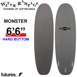 2026 WATER RAMPAGE ソフトボード ウォーターランページ MONSTER 6'6 モンスター [Gray Future] HARD BOTTOM ミッドレングス サーフボード 日本正規販売店 [営業所留め送料無料]
