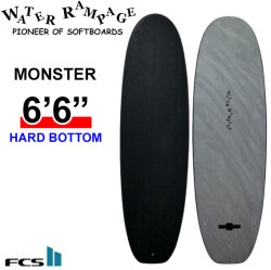 2026 WATER RAMPAGE ソフトボード ウォーターランページ MONSTER 6'6 モンスター [Black FCS] HARD BOTTOM ミッドレングス サーフボード 日本正規販売店 [営業所留め送料無料]