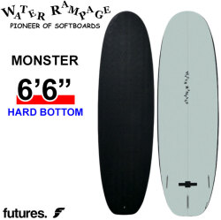 2026 WATER RAMPAGE ソフトボード ウォーターランページ MONSTER 6'6 モンスター [Black Future] HARD BOTTOM ミッドレングス サーフボード 日本正規販売店 [営業所留め送料無料]