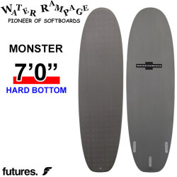 2026 WATER RAMPAGE ソフトボード ウォーターランページ MONSTER 7'0 モンスター [Gray Future] HARD BOTTOM ミッドレングス サーフボード 日本正規販売店 [営業所留め送料無料]