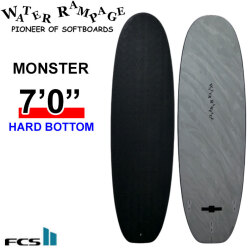 2026 WATER RAMPAGE ソフトボード ウォーターランページ MONSTER 7'0 モンスター [Black FCS] HARD BOTTOM ミッドレングス サーフボード 日本正規販売店 [営業所留め送料無料]