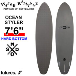 2026 WATER RAMPAGE ソフトボード ウォーターランページ OCEAN STYLER Designed by MAMORU OHBA 7'6 オーシャンスタイラー HARD BOTTOM ミッドレングス サーフボード 日本正規販売店 [営業所留め送料無料]