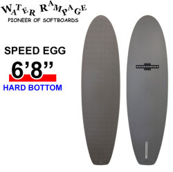 2026 WATER RAMPAGE ソフトボード ウォーターランページ SPEED EGG 6'8 スピードエッグ HARD BOTTOM ミッドレングス サーフボード 日本正規販売店 [営業所留め送料無料]