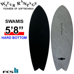 2026 WATER RAMPAGE ソフトボード ウォーターランページ SWAMIS 5'8 スワミズ HARD BOTTOM ショートボード サーフボード 日本正規販売店 [営業所留め送料無料]