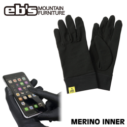 [予約商品] 26-27 eb's スノーボード グローブインナー 4600031 MERINO INNER メリノインナー 吸湿 放湿 保温 メリノウール ebs 2026 2027