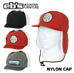 [予約商品] 26-27 eb's 耳当て ボア付きキャップ 4600422 NYLON CAP エビス ナイロンキャップ ウィンタースポーツ 2026 2027 ebs