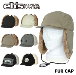 [予約商品] 26-27 eb's ファーキャップ 4600423 FUR CAP エビス 耳当て ボア付き キャップ 撥水 防寒 ウィンタースポーツ 2026 2027 ebs