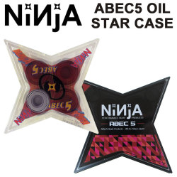 NINJA BEARING ニンジャ ベアリング ABEC5 (オイルタイプ) スターケース入り スケートボード スケボー SK8 パーツ [メール便送料200円可能]
