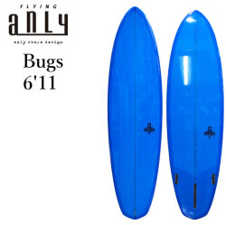 ANLY PRO SURF アンリー サーフボード Bugs 6'11 ミッドレングス 鍋島木口里 日本製 サーフィン