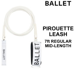 BALLET バレー サーフィンリーシュコード 7ft REGULAR MID-LENGTH ピルエットリーシュ 7フィート レギュラー ミッドレングス 足首用  サーフボード PIROUETTE LEASH  送料無料