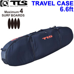 TOOLS ツールス 3/4 TRAVEL CASE トラベルケース サーフボードケース 6'6ft ショートボード 4本収納 ハードケース サーフィン