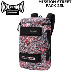 2024 ダカイン MISSION STREET PACK 25L ×INDEPENDENT リュック スケートボード バック バックパック DAKINE BE237-101