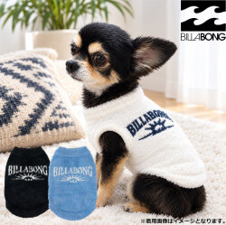 [メール便発送無料] 26 ドッグウエア スウェット 犬用 ふわふわドッグウェア FUWAFUWA DOG SWEATER [BG014982D] サーフブランド ビラボン 小型犬 服 秋冬 着せやすい 暖かい 防寒対策 BILLABONG DOG WEAR