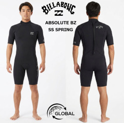 2026 ビラボン バックジップ ウェットスーツ 半袖 2mm スプリング [BG018-002] BILLABONG ABSOLUTE BZ SS SPRING グローバル