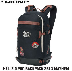 2026 DAKINE ダカイン BG237-210 HELI 2.0 PRO BACKPACK 26L X MAYHEM メイヘム リュック スケートボード バック バックパック DAKINE スノーボード スキー バックカントリー 