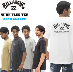 [在庫限り] 24 BILLABONG ラッシュガード [BE011-859] SURF FLEX TEE ビラボン メンズ 半袖 水陸両用 UVカット 吸水速乾 プール 海 海水浴 水着 サーフィン [メール便発送商品]