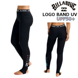 26 ビラボン BILLABONG レギンス レディース 水着 [BG013-401] ラッシュ トレンカ LOGO BAND UV プール 海 海水浴 サーフィン