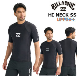 [メール便発送商品] 26 ビラボン ラッシュガード BILLABONG メンズ [BG011-850] 半袖 水着 UVカット プール 海 海水浴 サーフィン HI NECK SS