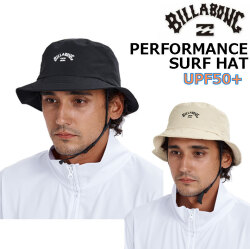 2026 ビラボン ハット UPF50+ メンズ サーフハット 帽子 BILLABONG UVカット [BG011-916] PERFORMANCE SURF HAT メッシュ 水陸両用 あご紐 プール 海 海水浴 サーフィンアウトドア [メール便発送商品]