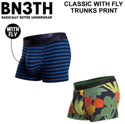 BN3TH ベニス ボクサーパンツ ショート WITH FLY TRUNK PRINT メンズ インナーパンツ MYPAKAGE マイパッケージ 登山 下着 プリント 正規品 蒸れない お祝い プレゼント ギフト  [メール便発送商品]